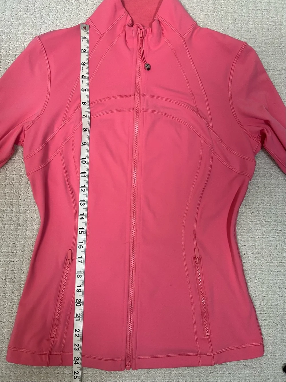 Lululemon Nulu Define Jacket Sakura Pink W4CAFS 10 Square Dot